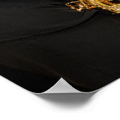 Poster Saxophone Player mains Saxophoniste jouant du jazz (Coin)