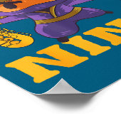 Poster Saxophonist Ninja Saxophone Smile (Coin)