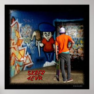 POSTER SBA105P.SK8ER 4EVR.