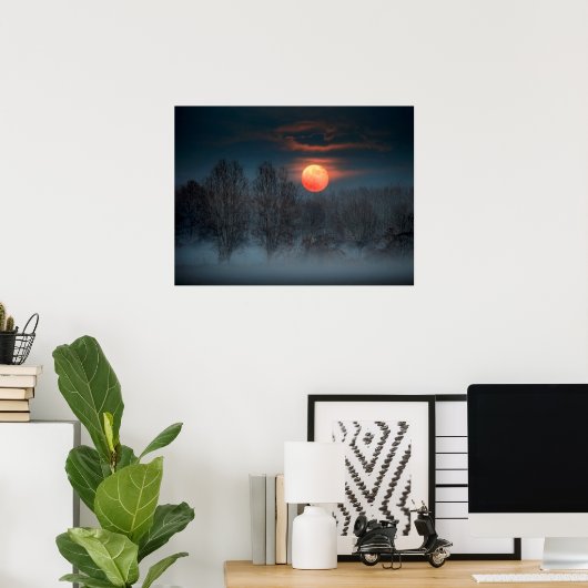 Poster Scalenghe en Piémont, Italie (Bureau à domicile)