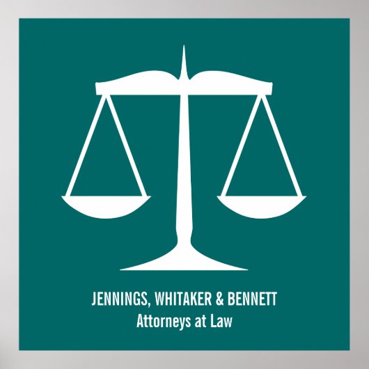 Poster Scales of Justice (Devant)