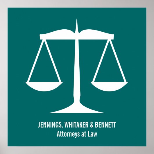 Poster Scales of Justice (Devant)