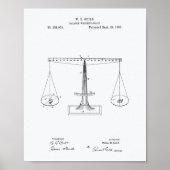 Poster Scales of Justice 1885 Art des brevets - Livre bla (Devant)