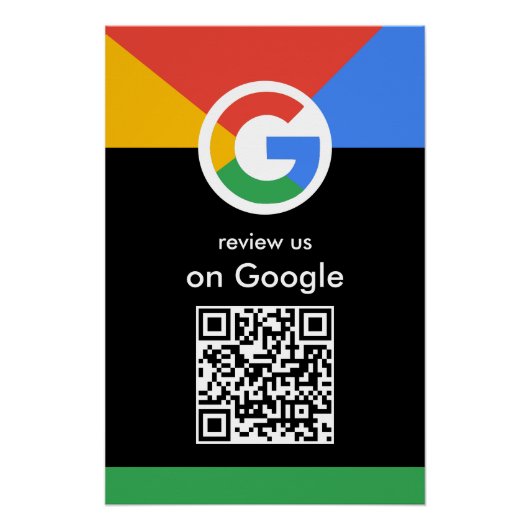 Poster Scan Professionnel pour Examiner le Code QR Google (Devant)