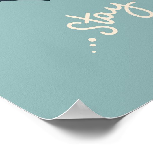 Poster Scandi moderne mignon oiseaux rester magique pépin (Coin)