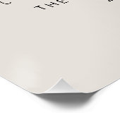 Poster Scandi moderne noir élégant script photo de Noël (Coin)