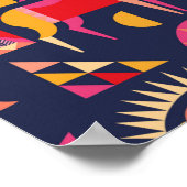 Poster Scandinavian horses pattern seamless design. Decor (Coin)