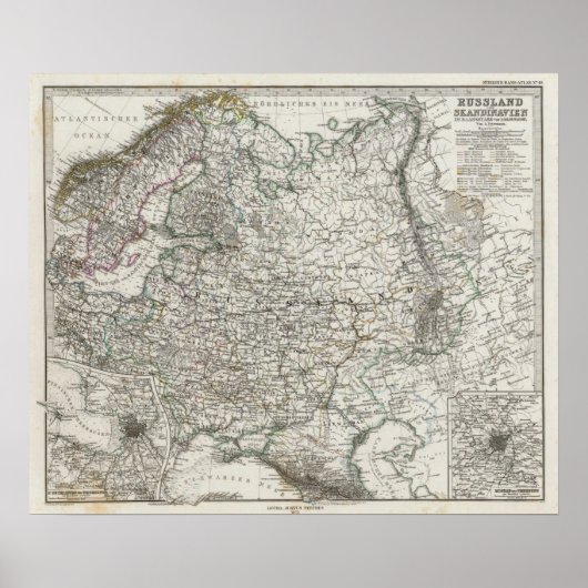 Poster Scandinavie et Russie (Devant)