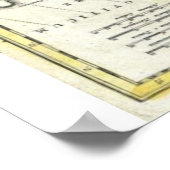 Poster Scandinavie Finlande Danemark Carte (Coin)