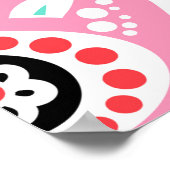 Poster Scandinavie sans couture art folk motif avec migno (Coin)