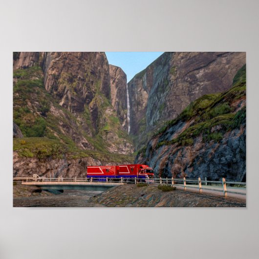 Poster Scania 141 på vej til Honningsvåg, Norge (Devant)