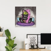Poster Scanner - Chat et souris (Bureau à domicile)