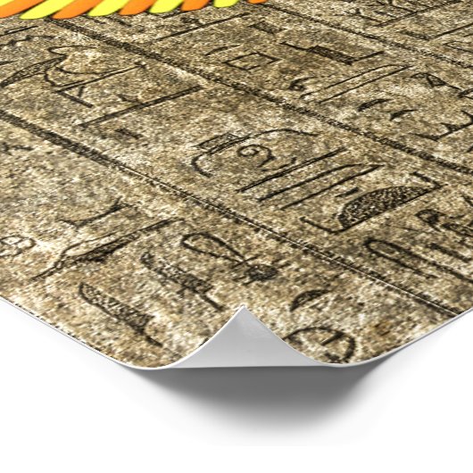 Poster Scarab égyptien (Coin)