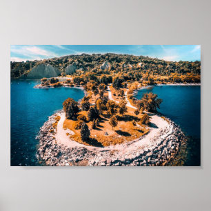 Poster Scarborough Bluffs Canada stylisé