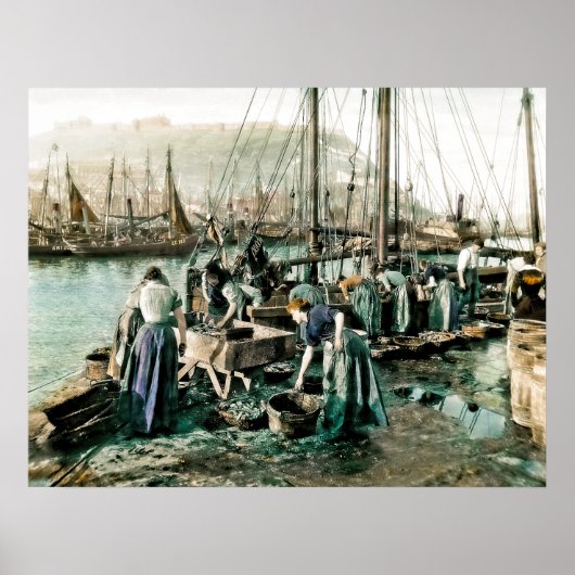 Poster Scarborough : La flotte de hareng (Devant)