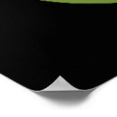 Poster Scare-vocaco Funny Avocado Pun Dark BG (Coin)