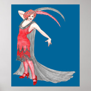 Poster Scarlet Flapper