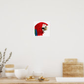 Poster Scarlet Macaw (Cuisine)