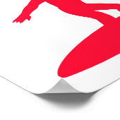 Poster Scarlet Red Surfing (Coin)