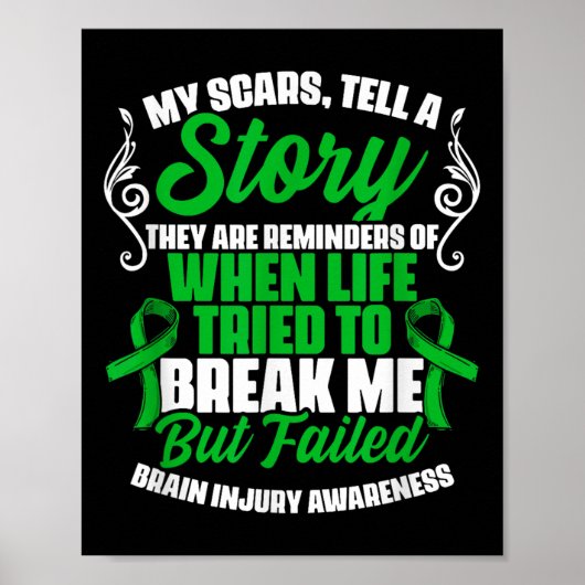 Poster Scars Raconter l'histoire Traumatisme Brain Brain (Devant)