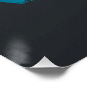 Poster Scary and Fun Blue and Black Haunted House (Coin)