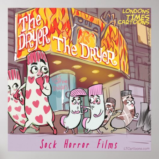 Poster Scary Chaussettes Films Funny Premium Glossy Poste (Devant)