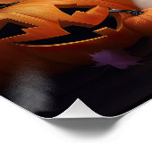 Poster Scary d'Halloween Citrouille Samoyé (Coin)