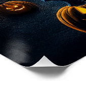 Poster Scary Halloween Ticket de ville hantée ou traiteme (Coin)