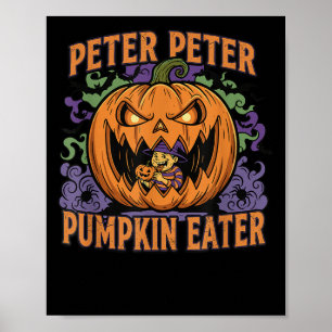 Poster Scary Peter Mangeur de Citrouille Halloween Jack O