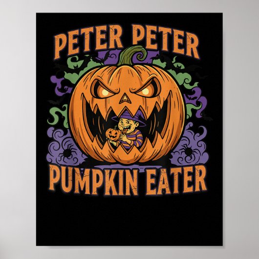 Poster Scary Peter Pumpkin Eater Halloween Jack O Lantern (Devant)