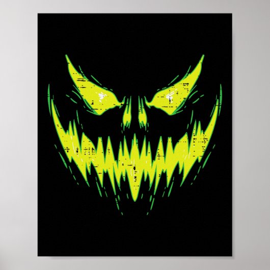 Poster Scary Pumkin Jack O Lantern Face Halloween Men Bo (Devant)