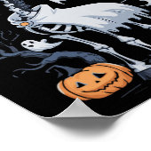 Poster Scary Skeleton Giraffe Dans Ghosts Halloween (Coin)