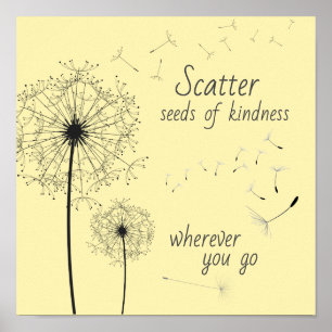 Poster Scatter Kindness (Affiche)