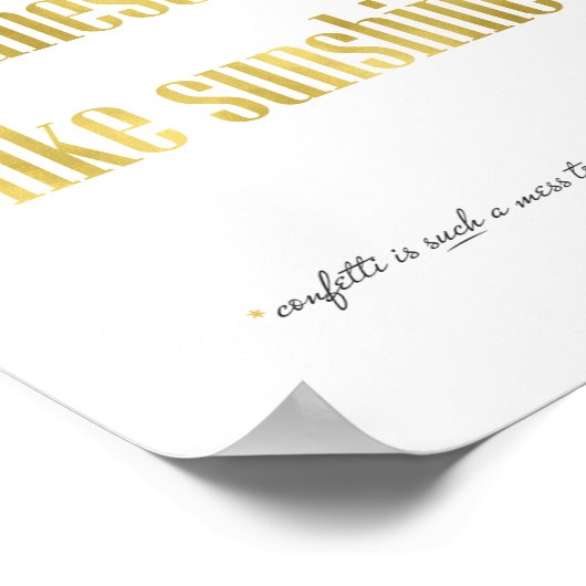 Poster Scatter Kindness Comme Sunshine (Coin)