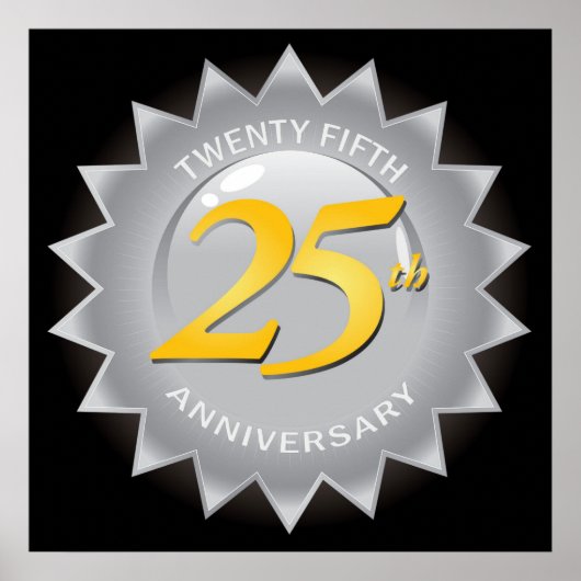 Poster Sceau d'argent du 25e anniversaire (Devant)