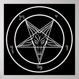 Poster Sceau de Baphomet de 60 cm