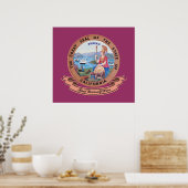 Poster Sceau de Californie (Cuisine)