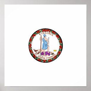 Poster Sceau de l'État de Virginie