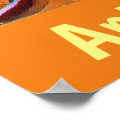 Poster Sceau de natation faunique créatif Voyage Antarcti (Coin)