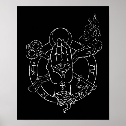 Poster Sceau de sorcier (Devant)