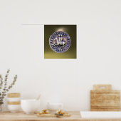 Poster SCEAU DES CHEVALIERS MODÈLE JEU gris (Cuisine)