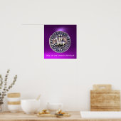 Poster SCEAU DES CHEVALIERS TEMPLAR gem violet (Cuisine)
