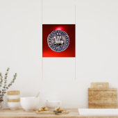 Poster SCEAU DES TEMPLIERS gemme rouge (Cuisine)