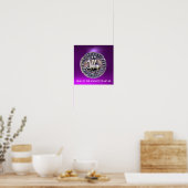Poster SCEAU DES TEMPLIERS gemme violette (Cuisine)