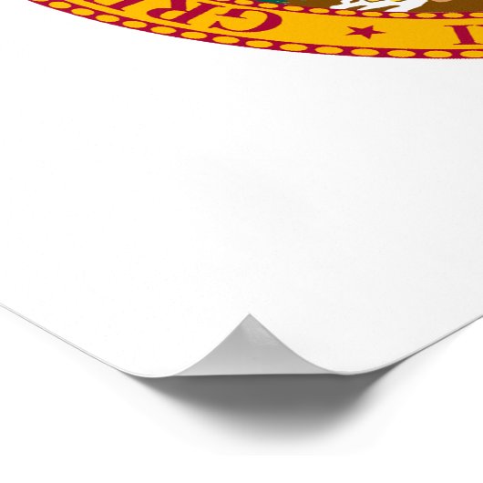 Poster Sceau d'État de Floride (Coin)