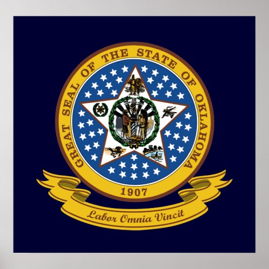 Poster Sceau d'Oklahoma (Devant)