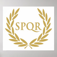Sceau du Sénat romain du SPQR de Rome
