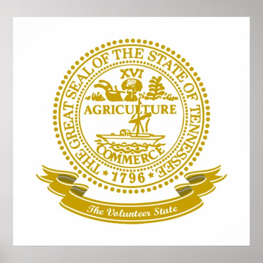 Poster Sceau du Tennessee (Devant)