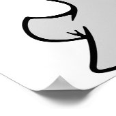 Poster Sceau Jouer Le Saxophone (Coin)