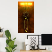 Poster Sceau messianique accroché au mur (Bureau à domicile)